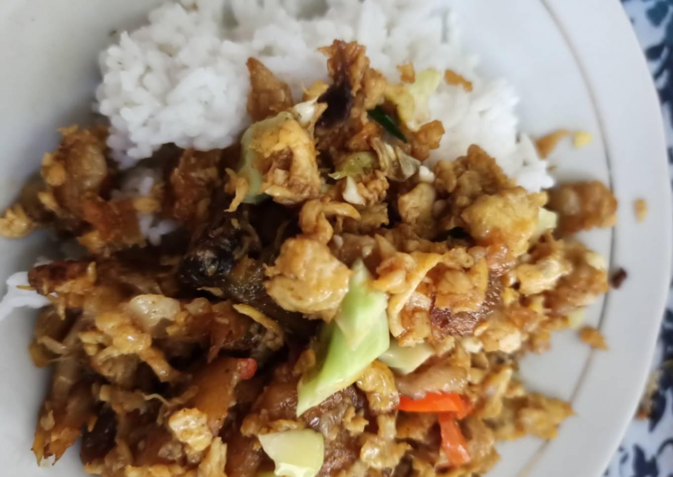 Orak Arik Telor dan Gorengan ala Warung Burjo Jogja