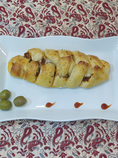 عکسی از دستور اشترودل گوشت و قارچ
