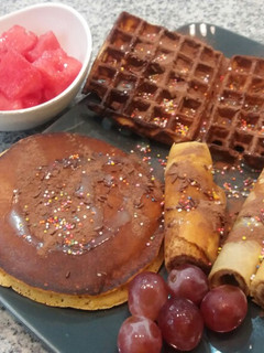 Foto resep Waffle, Pancake n Crepe ala hotel