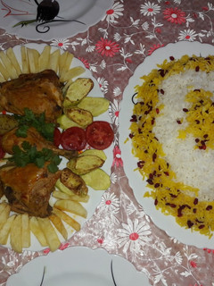 عکسی از دستور زرشک پلو با مرغ