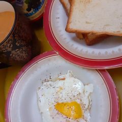Half fry egg A picture of Half fry egg.