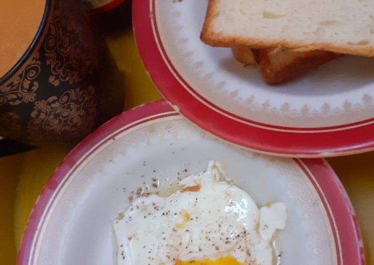 Steps to Make Any-night-of-the-week Half fry egg