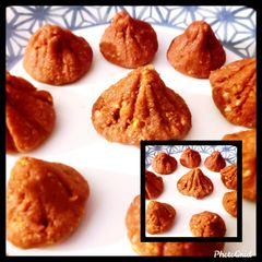 A picture of Strawberry modak🍓🍓.