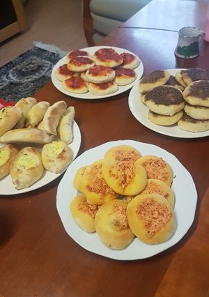 صورة لوصفة فطاير سورية (مناقيش)