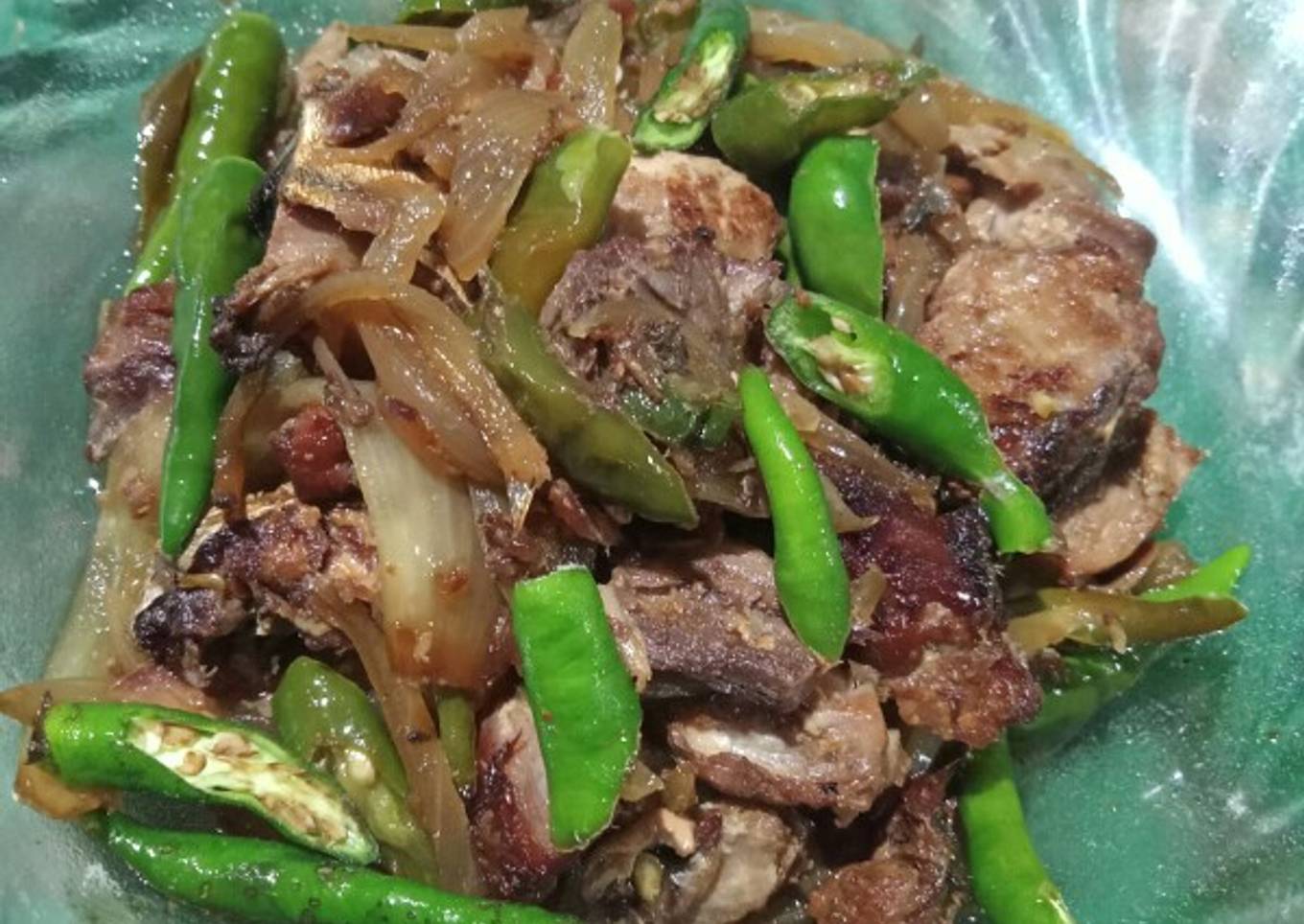 Ikan Tongkol Asap Cabe Hijau