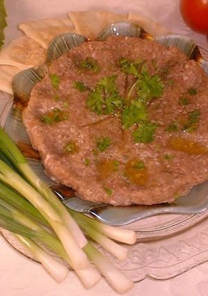 صورة لوصفة الكبة النية اللبنانية
