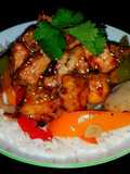 Mike's Spicy Korean Chicken Over Jasmine Rice