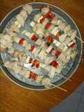 Brochetas de pollo