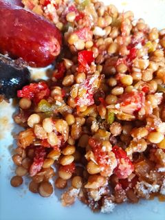 Una foto de Lentejas casi caseras