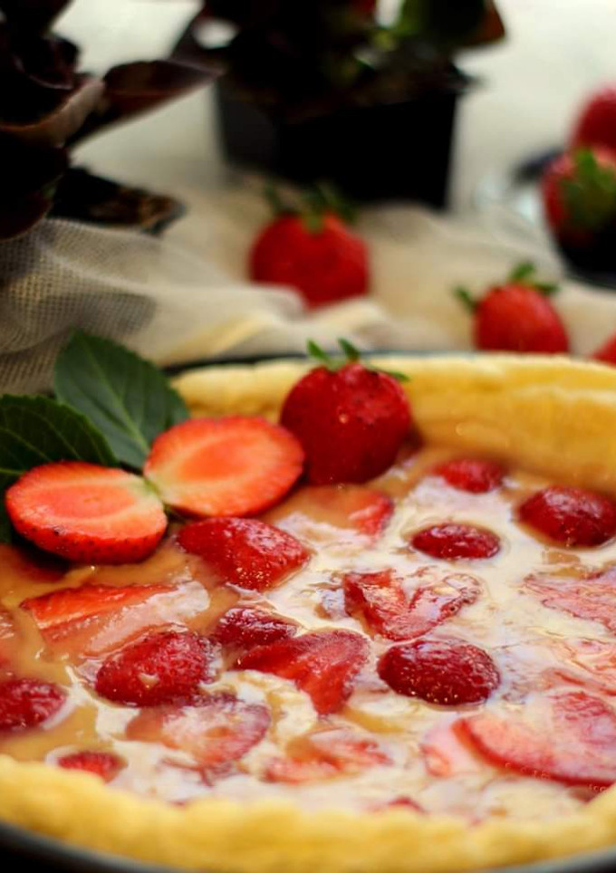 Una foto de Tarta Sablé de Fresas