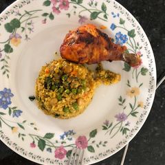 A picture of Couscous with Chicken.