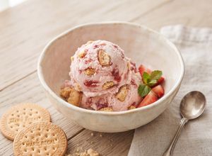 Foto resep Strawberry Cheesecake Gelato
