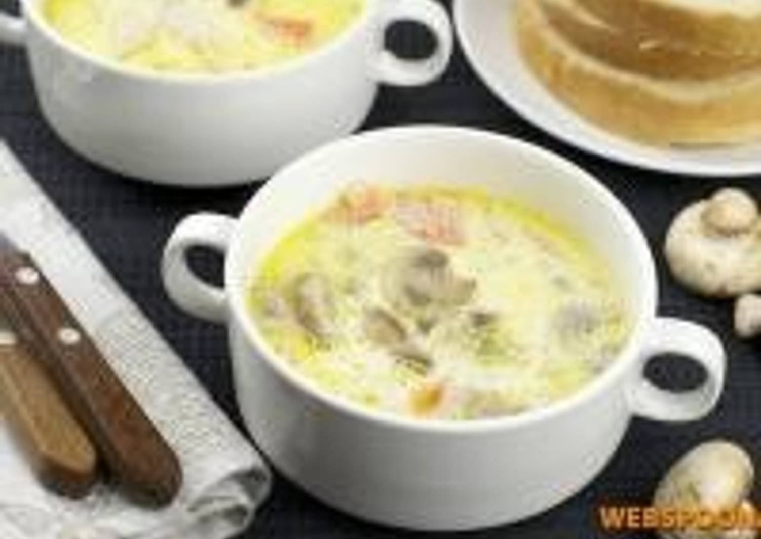 Суп сливочно-грибной с шампиньонами