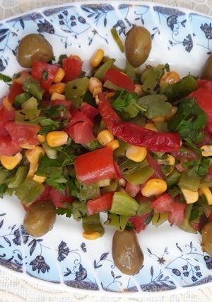 Une photo de Salade fraîche au persil
