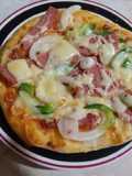 Pizza (dough ekonomis +saus topping ekonomis)
