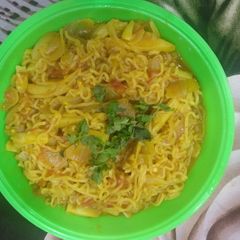 A picture of Masala maggi.