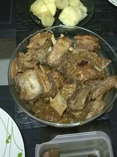 Una foto de Costilla acebollada a la olla