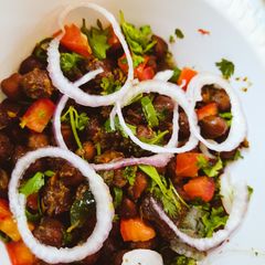 A picture of Kaly chano ki chaat.
