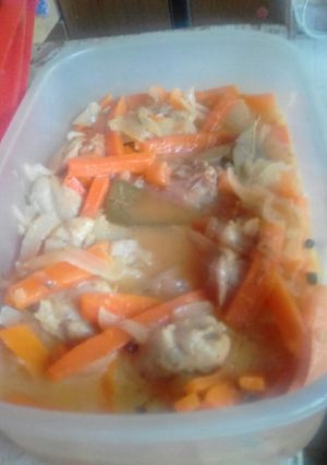 Una foto de Pollo al escabeche