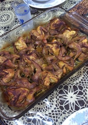 صورة لوصفة مسخن السمان بالفرن