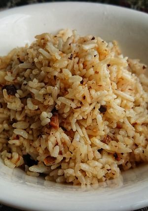 Hình của món [RECYCLE LEFT-OVER FOODS] Cơm rang cá kho.