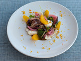 Ensalada de bacalao y naranja