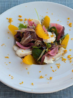 Una foto de Ensalada de bacalao y naranja