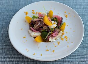 Una foto de Ensalada de bacalao y naranja