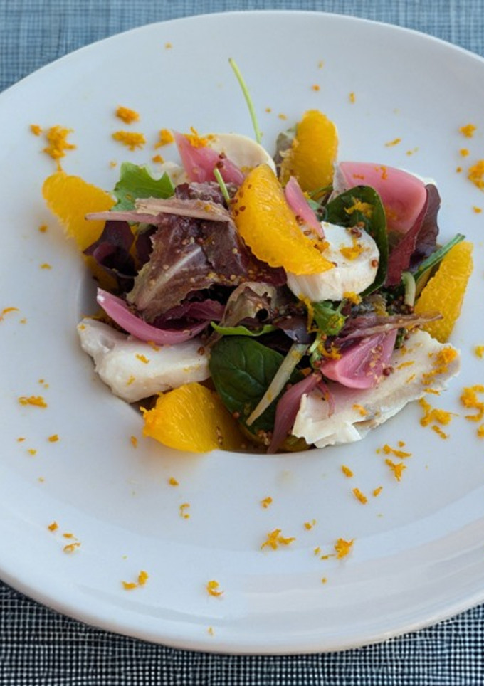 Una foto de Ensalada de bacalao y naranja