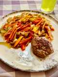 Verduras salteadas al dente