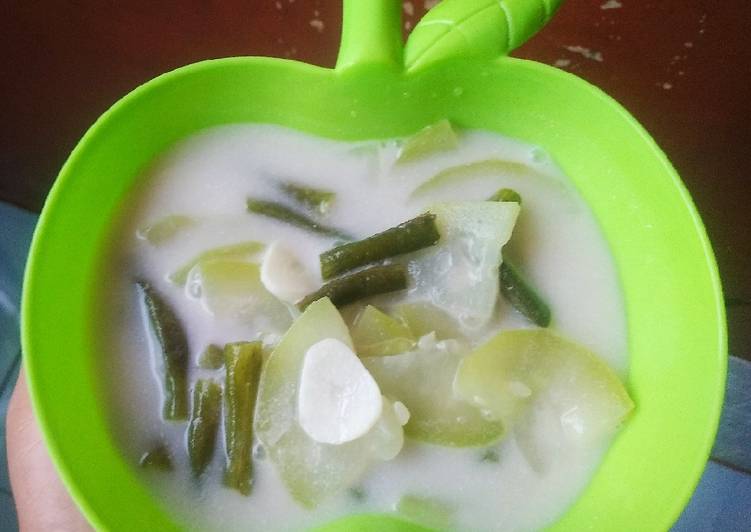 Mudah Cepat Memasak Bobor Labu Air dan Kacang Panjang Sedap Nikmat