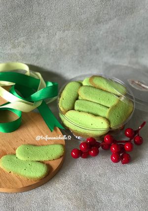 Foto resep Lidah Kucing Pandan Ekonomis Tanpa Cetakan🐱