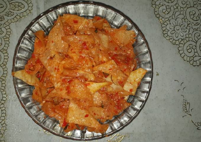 Kulit Pangsit Balado