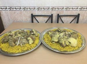 صورة لوصفة رز القدرة الفلسطينية الغزاوية باللحم على الأصول