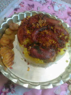 عکسی از دستور ته چین بال مرغ خوشمزه