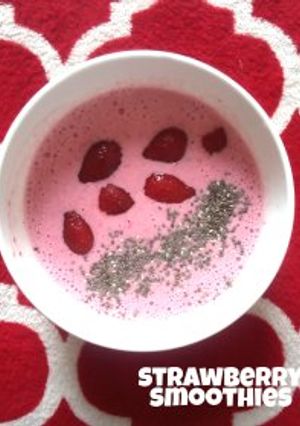 Foto resep Strawberry Smoothies