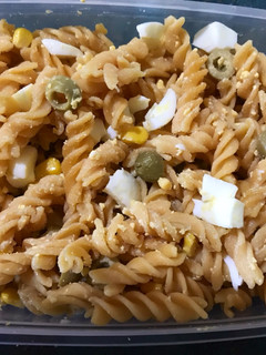 Una foto de Ensalada de pasta de lentejas