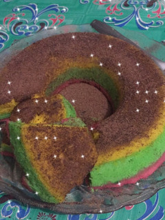 Foto resep Bolu kukus pelangi