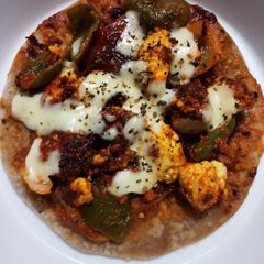 A picture of Fusion pizza Rotza Roti pizza.