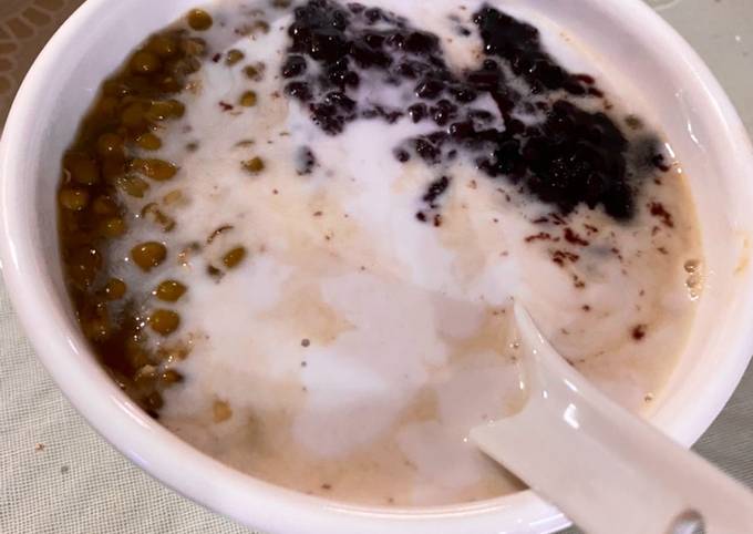 Bagaimana Membuat Bubur Kacang hijau ketan hitam Anti Gagal