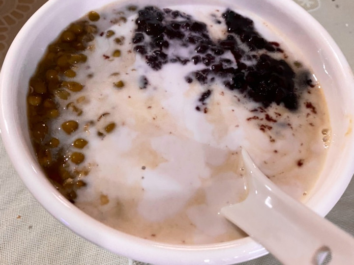 Bagaimana Membuat Bubur Kacang hijau ketan hitam Anti Gagal