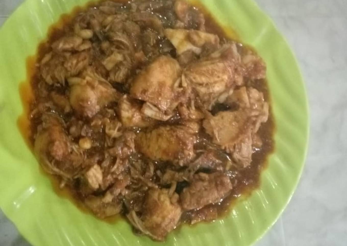 Balado ayam pedas