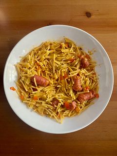 Una foto de Fideos a la cazuela