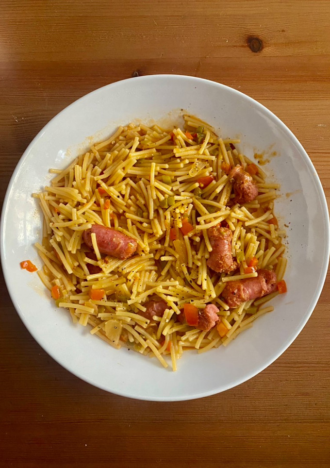 Una foto de Fideos a la cazuela