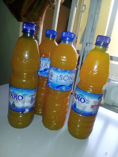 A picture of Tamarind and Ginger juice.