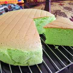 A picture of Pandan Ogura Cake Tintin Rayner.