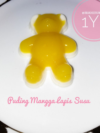 Resep Puding Mangga Lapis Susu (MPASI 1Y+) Kekinian
