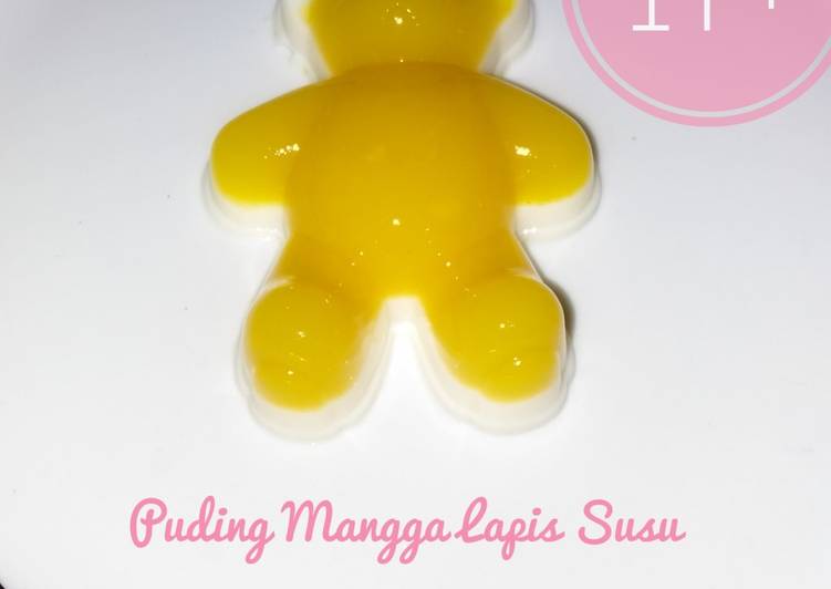 Langkah Mudah untuk Membuat Puding Mangga Lapis Susu (MPASI 1Y+) Anti Gagal