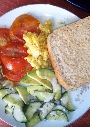 A picture of Friday breakfast.