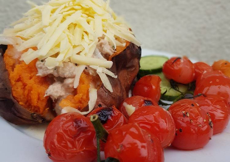Step-by-Step Guide to Make Quick Jacket Sweet Potato and Tuna